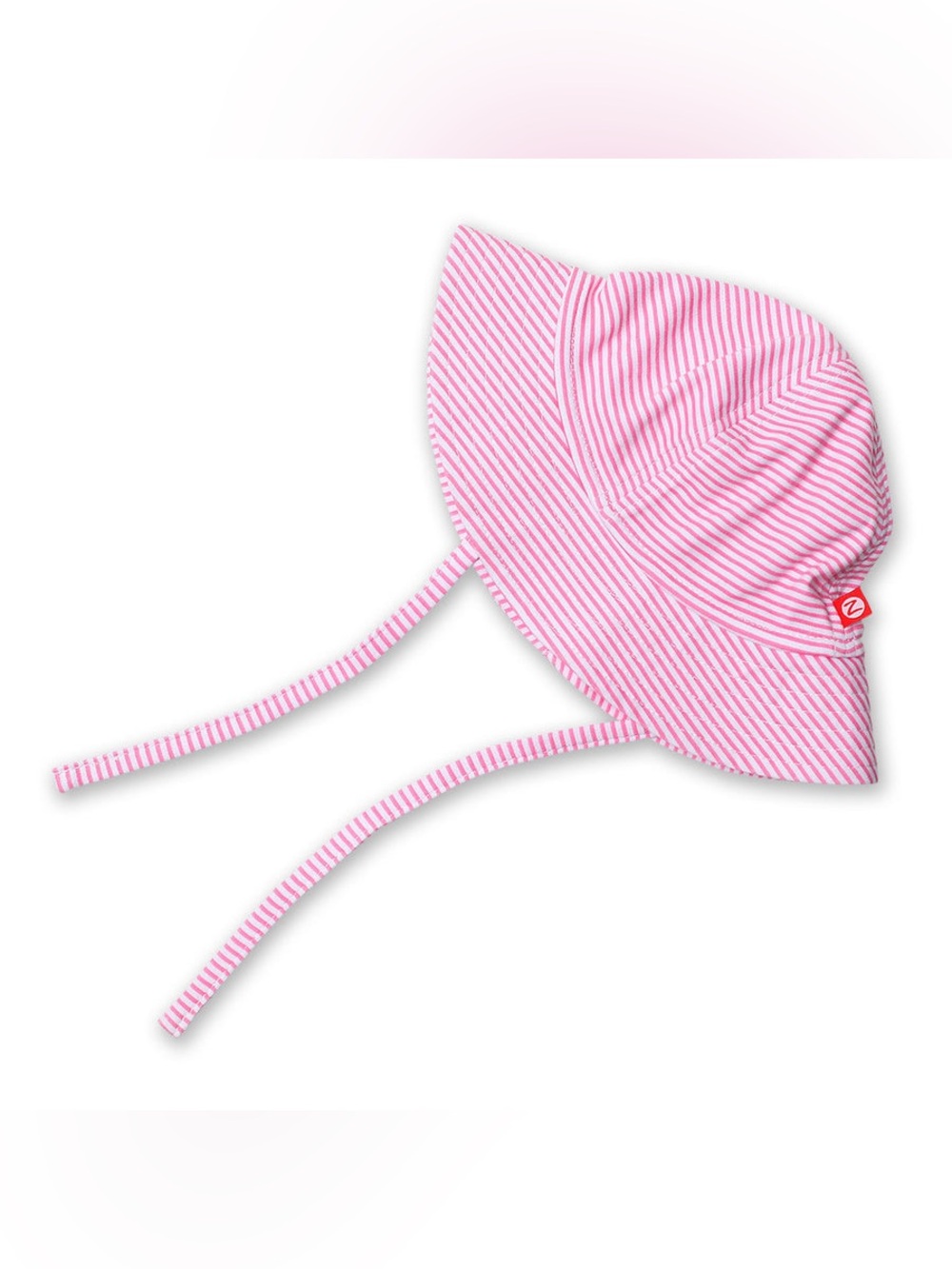 18 mos Zutano Candy Stripe Sun Hat - Hot Pink